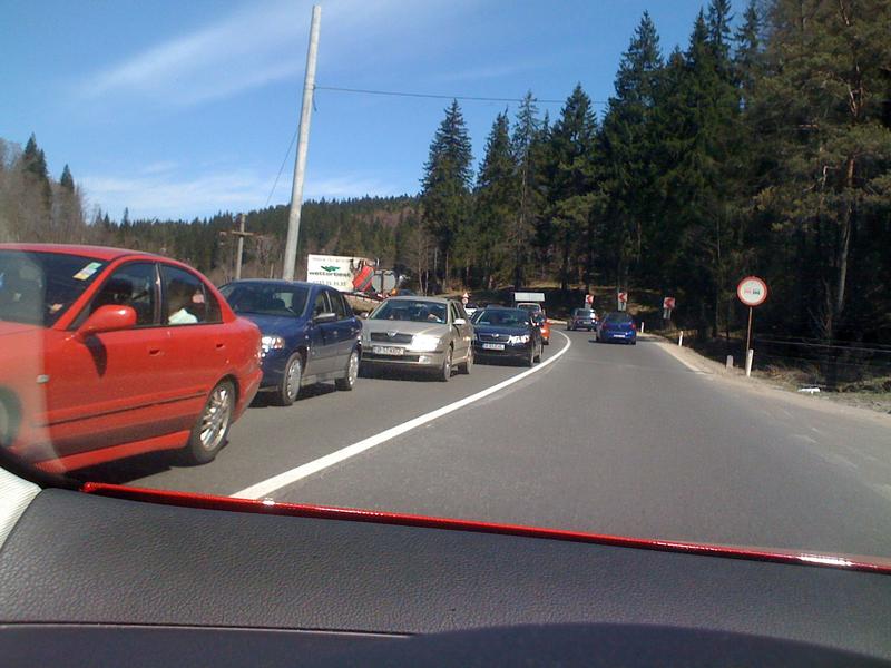 Coloane de masini pe DN1, Foto: USER UPLOADED