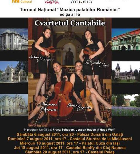 Muzica Palatelor Romaniei cu Cvartetul Cantabile, Foto: Radio Romania