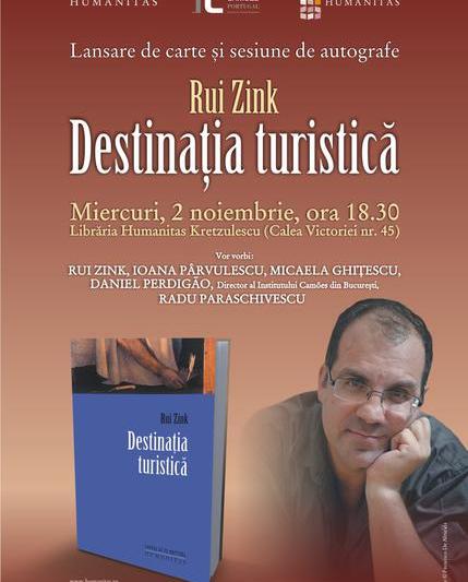 Lansare de carte - Rui Zink: Destinatie turistica, Foto: Editura Humanitas