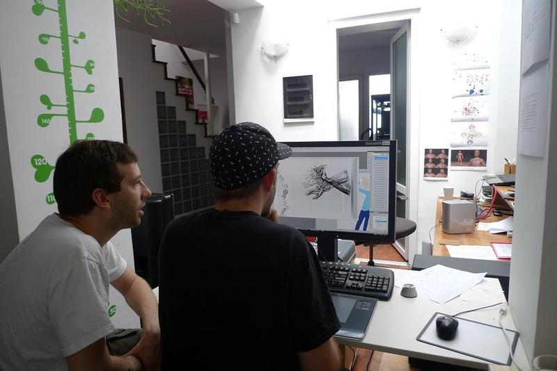 Animatorii Dragos Stefan si Dan Panaitescu, Foto: www.dsg.ro