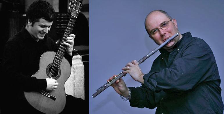 Costin Soare(chitara) si Ion Bogdan Ştefănescu (flaut), Foto: Lunaria
