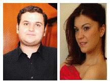 Violonistul Ilian Gârneţ si pianista Claudia Bara, Foto: ICR