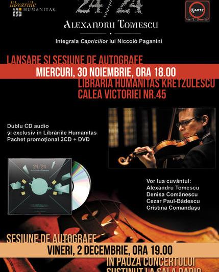 Lansare CD Alexandru Tomescu, Foto: Librariile Humanitas