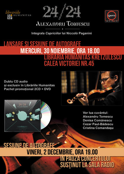 Lansare CD Alexandru Tomescu, Foto: Librariile Humanitas
