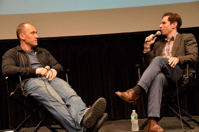 Regizorul Radu Muntean şi Scott Foundas (foto: David Godlis), Foto: ICR NY