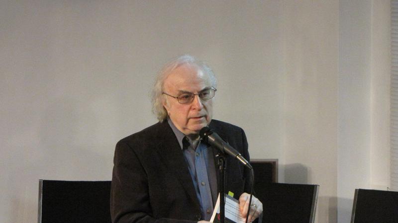 Norman Manea la Romanian Writers on Writing, 22 martie 2012, Foto: ICR NY
