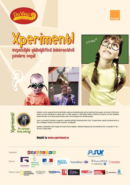 Afis Xperiment, Foto: Asociatia Secular-Umanista din Romania