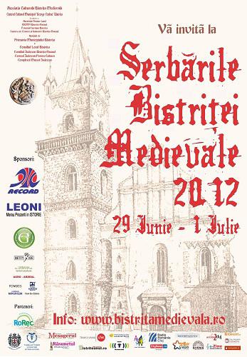 Serbarile Bistritei Medievale 2012, Foto: Afis