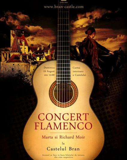 Muzica flamenco la Castelul Bran, Foto: Afis concert