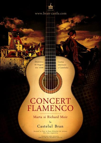 Muzica flamenco la Castelul Bran, Foto: Afis concert