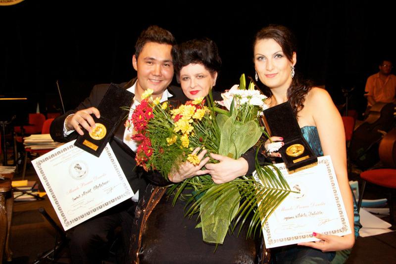 Laureatii Marelui Premiu Darclee 2012: soprana Adela Zaharia si tenorul Medet Chotabaev, Foto: