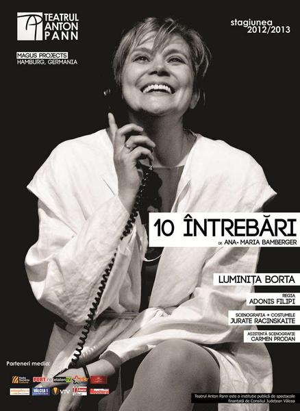 Spectacolul '10 Intrebari' de Ana-Maria Bamberger, Foto: Afis spectacol
