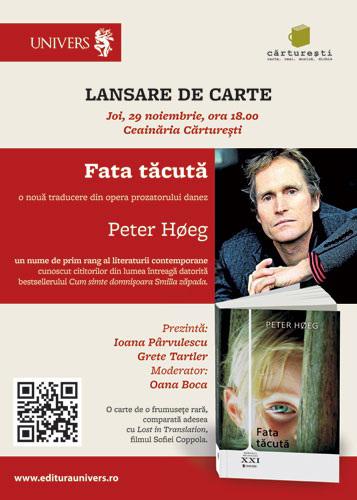 Lansare roman Fata tacuta, de Peter Høeg, Foto: Headsome Communication