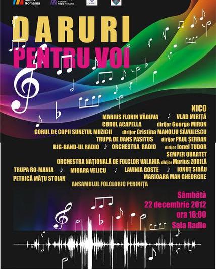 Concert de Craciun cu Big Band-ul Radio, Foto: Afis concert