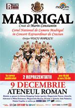 Corul Madrigal in concert la Ateneul Roman, Foto: Afis concert