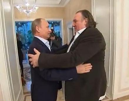 Gerard Depardieu si Vladimir Putin, Foto: Captura Youtube.com