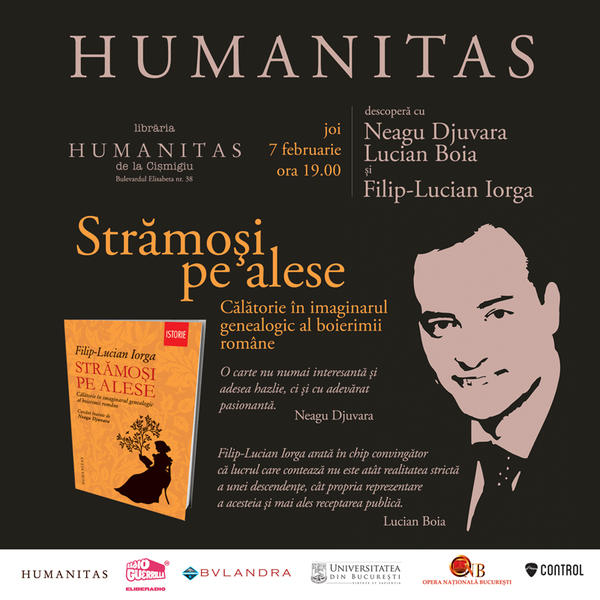 "Stramosi pe alese. Calatorie in imaginarul genealogic al boierimii romane" de Filip-Lucian Iorga , Foto: Humanitas