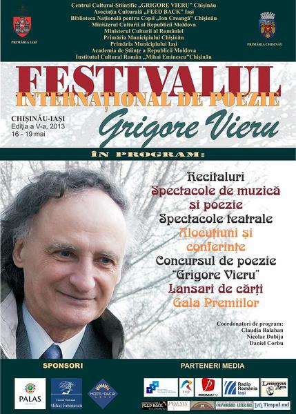 Festivalul Grigore Vieru editia 2013, Foto: Afis