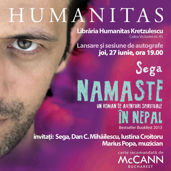Sega, Namaste. Un roman de aventuri spirituale in Nepal, Foto: Humanitas