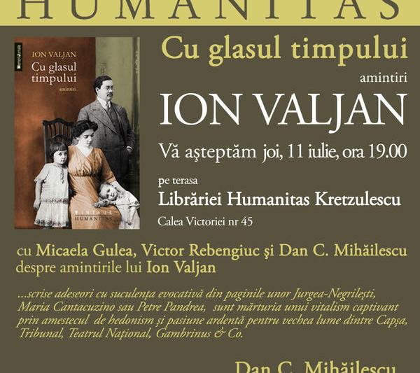 Cu glasul timpului, de Ion Valjan, Foto: Humanitas