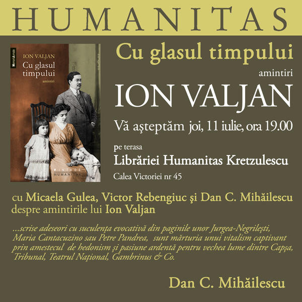 Cu glasul timpului, de Ion Valjan, Foto: Humanitas