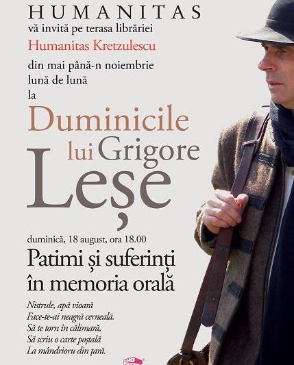 Duminicile lui Grigore Lese, Foto: Librariile Humanitas