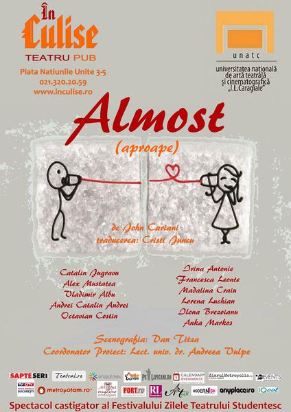 Spectacolul Almost, Foto: Teatrul In Culise