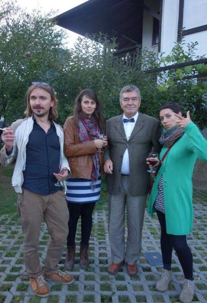 Echipa documentarului Brock in the Wall si Dan Nutu dupa decernarea premiului, Foto: Aristoteles Workshop