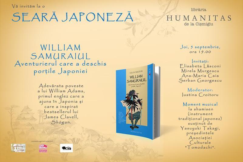 Seara japoneza: "William Samuraiul. Aventurierul care a deschis portile Japoniei", Foto: Humanitas