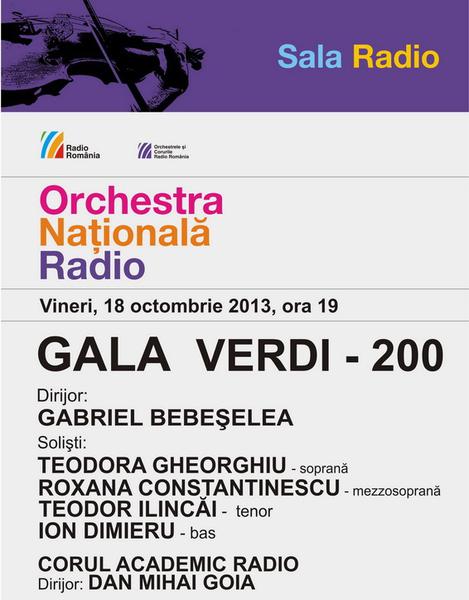 Gala Verdi 200, Foto: Afis concert