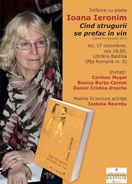 Intalnire cu poeta Ioana Ieronim, Foto: Cartea Romaneasca