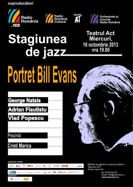 Portret Bill Evans la Stagiunea de Jazz , Foto: Radio Romania Cultural