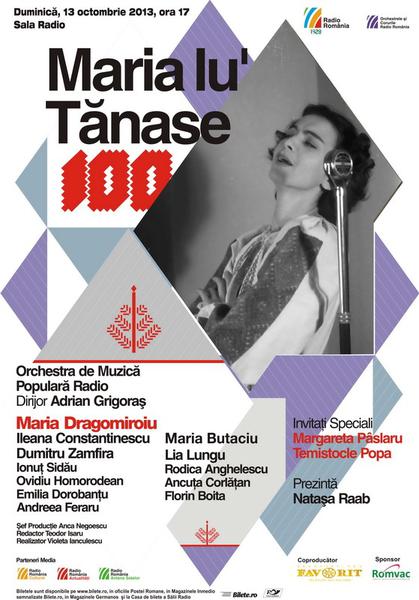Centenar Maria Tanase, Foto: Afis concert