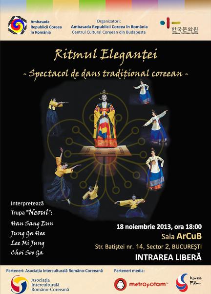 Ritmul elegantei - dans traditional coreean, Foto: Afis spectacol