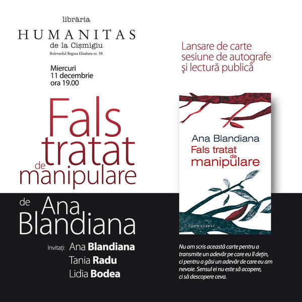 Fals tratat de manipulare, de Ana Blandiana, Foto: Humanitas