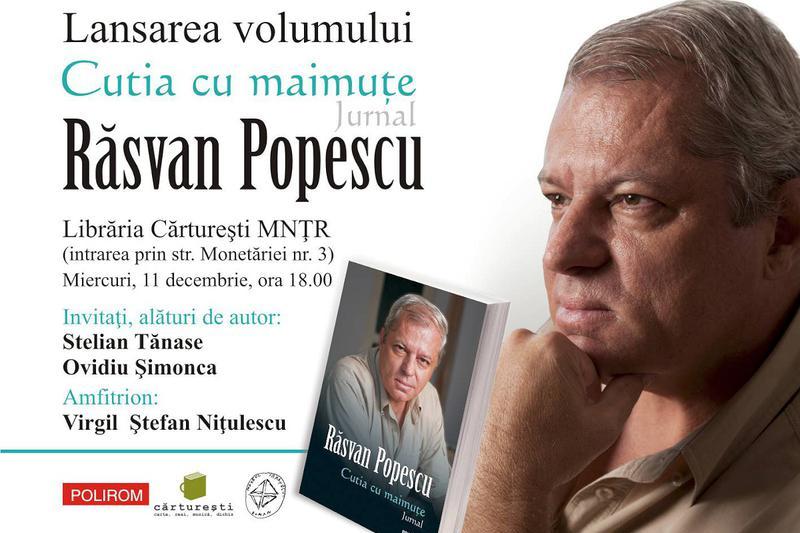 Cutia cu maimute. Jurnal de Rasvan Popescu, Foto: Polirom