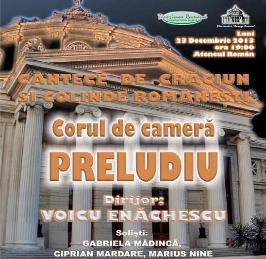 Colinde si cantece de Craciun cu Corul "Preludiu", Foto: Afis concert