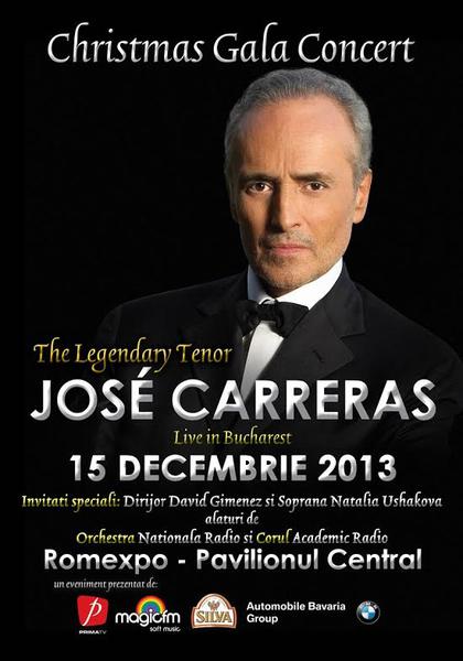 Concert Jose Carreras la Bucuresti, Foto: Afis