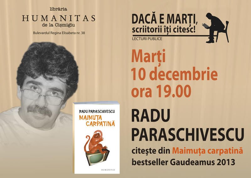 Maimuta carpatina, de Radu Paraschivescu, Foto: Humanitas