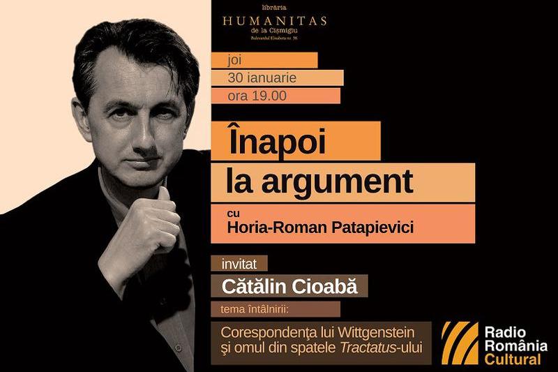 Inapoi la argument cu Horia-Roman Patapievici , Foto: Librariile Humanitas