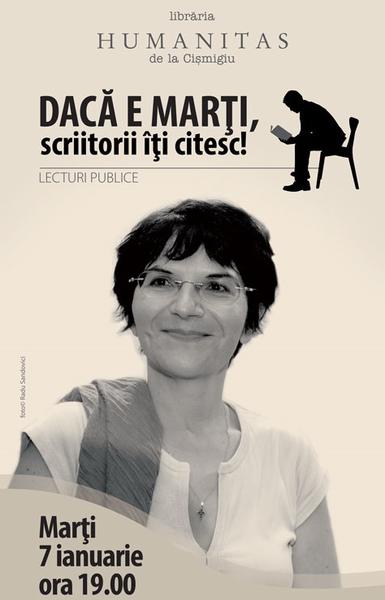 Seara de lectura: Ioana Parvulescu, Foto: Librariile Humanitas