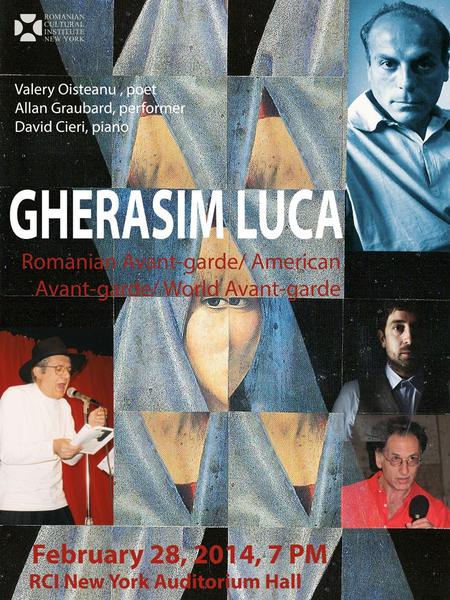 Avangarde romanesti: Gherasim Luca, Foto: Afis