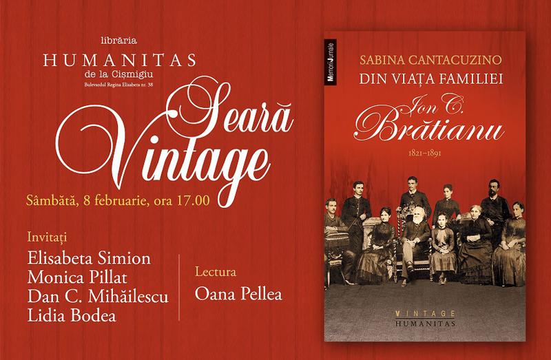 Din viata familiei Ion C. Bratianu - de Sabina Cantacuzino, Foto: Librariile Humanitas