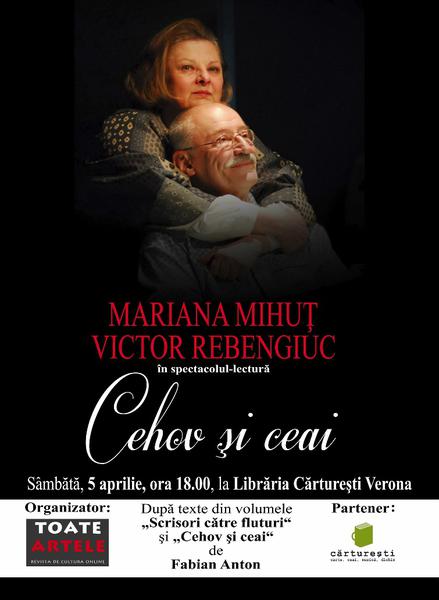 Spectacol lectura cu Mariana Mihut si Victor Rebengiuc, Foto: Afis