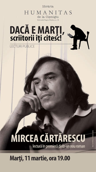 Lectura publica cu Mircea Cartarescu, Foto: Librariile Humanitas