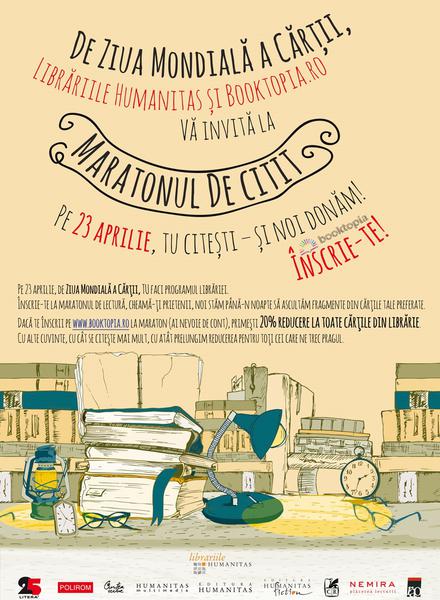 Maratonul de citit, Foto: Afis
