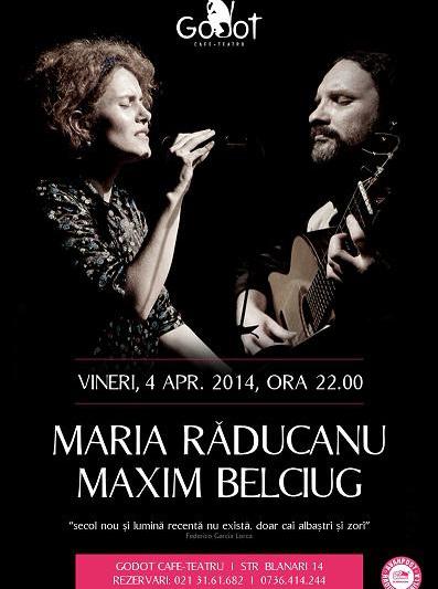 Maria Raducanu si Maxim Belciug , Foto: Godot Cafe Teatru