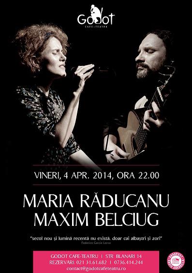 Maria Raducanu si Maxim Belciug , Foto: Godot Cafe Teatru