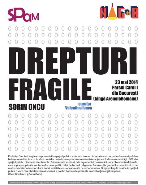 Drepturi Fragile, de Sorin Oncu, Foto: Afis expozitie