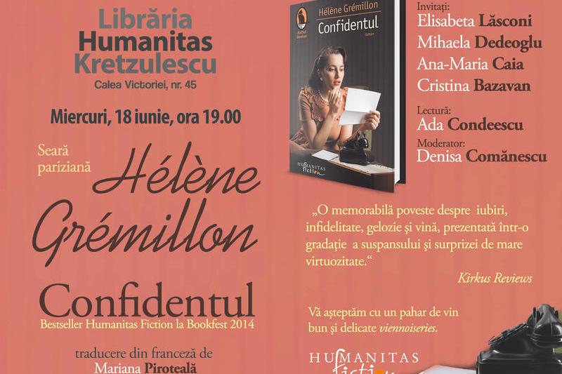 Confidentul, de Hélène Grémillon, Foto: Humanitas